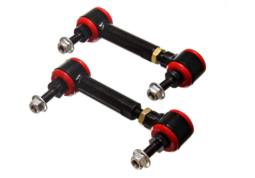 Energy Suspension 9.8169R Pivot-Style Adjustable End Links; Red; Rear; End Link; 3 3/4 in. - 4 3/4 in.; - Truck Part Superstore