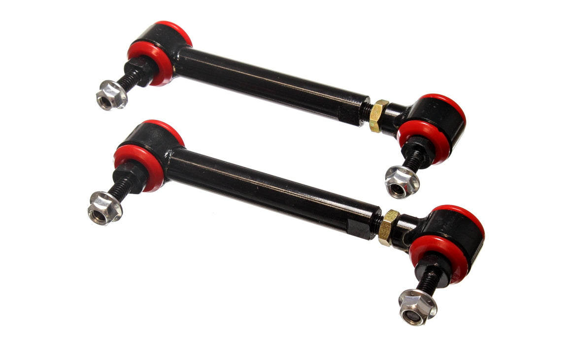 Energy Suspension 9.8172R Pivot-Style Adjustable End Links; Red; Rear; End Link; 6 3/4 in. - 7 3/4 in.; - Truck Part Superstore