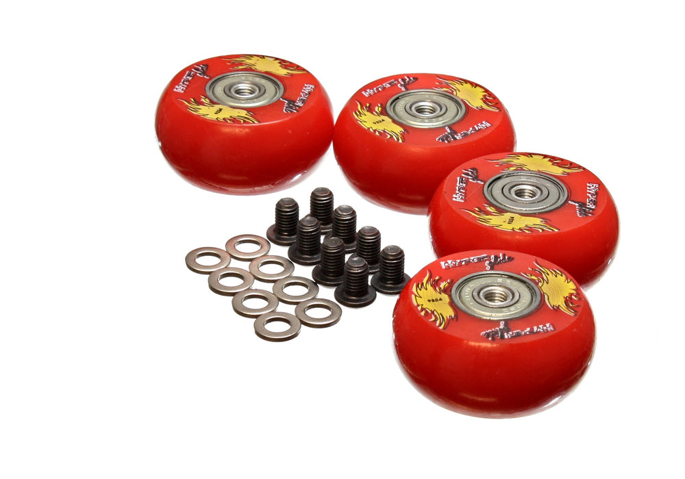 Energy Suspension 9.9169R Creeper Wheel; Red; 2 in./50mm; Qty 4; - Truck Part Superstore