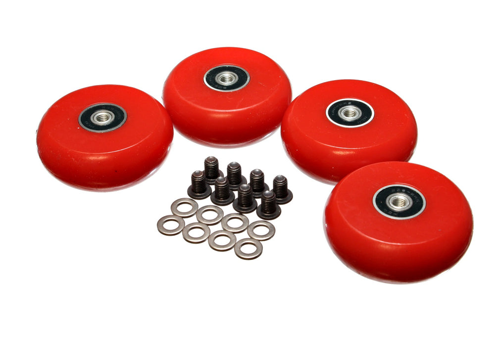 Energy Suspension 9.9171R Creeper Wheel; Red; 2 3/8 in./60mm; Qty 4; - Truck Part Superstore
