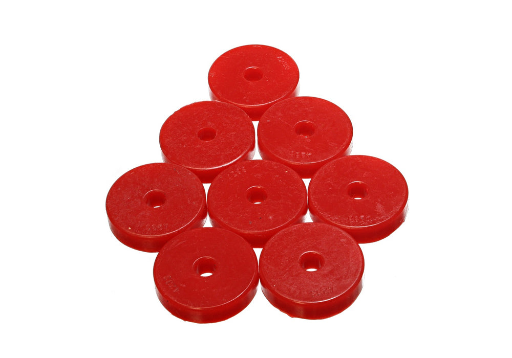 Energy Suspension 9.9528R Universal Leaf Spring Pad; Red; 2 9/32 in. OD x 7/16 in. ID x 1/2 in. H; - Truck Part Superstore