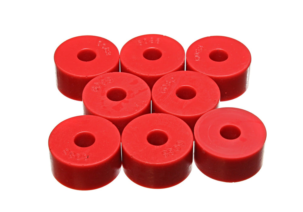 Energy Suspension 9.9530R Universal Leaf Spring Pad; Red; 1 1/2 in. OD x 7/16 in. ID x 3/4 in. H; - Truck Part Superstore