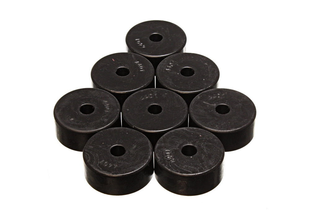 Energy Suspension 9.9531G Universal Leaf Spring Pad; Black; 2 1/32 in. OD x 7/16 in. ID x 13/16 in. H; - Truck Part Superstore