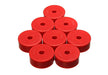 Energy Suspension 9.9531R Universal Leaf Spring Pad; Red; 2 1/32 in. OD x 7/16 in. ID x 13/16 in. H; - Truck Part Superstore