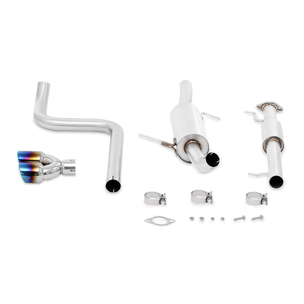 Mishimoto MMEXH-FIST-14RBT Ford Fiesta ST Cat-Back Exhaust, 2014-2019 Resonated, Burnt Tips - Truck Part Superstore