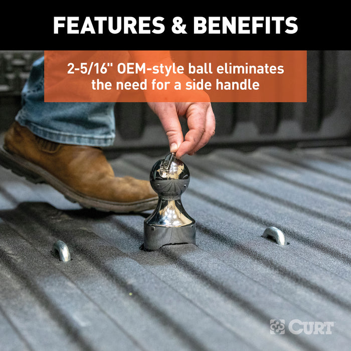 CURT 60642 OEM-Style Gooseneck Hitch; Select Chevrolet Silverado; GMC Sierra 2500; 3500 HD - Truck Part Superstore