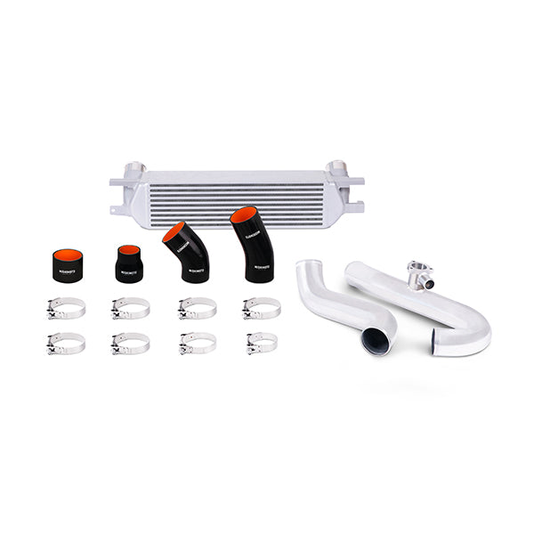 Mishimoto MMINT-MUS4-15KPSL Ford Mustang EcoBoost Performance Intercooler Kit, 2015+ Silver w/ Polished Pipe - Truck Part Superstore