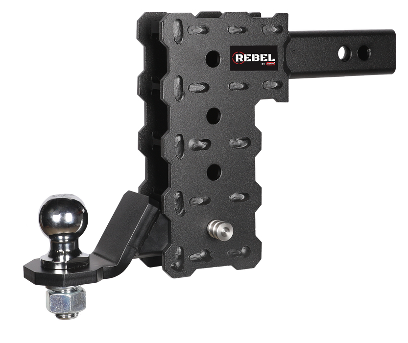 GEN-Y Hitch GH-13014 PHANTOM 2" Hollow Shank 7" Drop .5K TW 5K Hitch & GH-13001 Standard Ball Mount - Truck Part Superstore