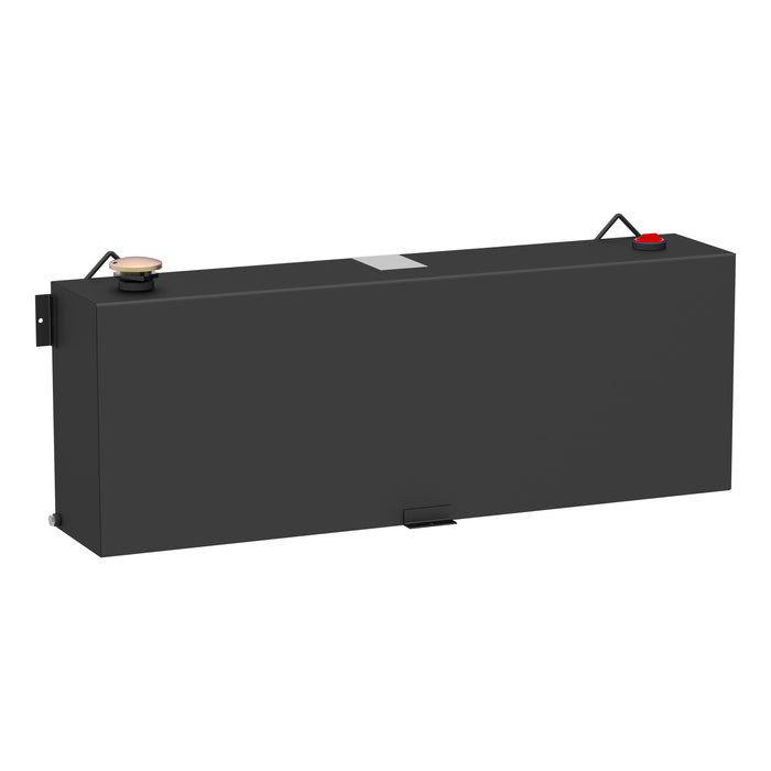 UWS ST-45-R-MB Matte Black 45-Gallon Rectangle Steel Transfer Tank - Truck Part Superstore