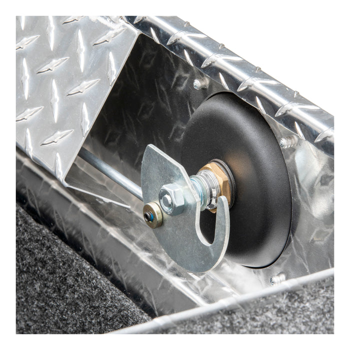 UWS EC10001 Bright Aluminum 69in. Secure Lock Crossover Box with Low Profile (Heavy Packagin - Truck Part Superstore