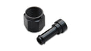 Vibrant Performance 11218 Barb Fitting; Size: -8AN Female x 1/2in. Barb; 6061 Aluminum; Anodized Black; - Truck Part Superstore