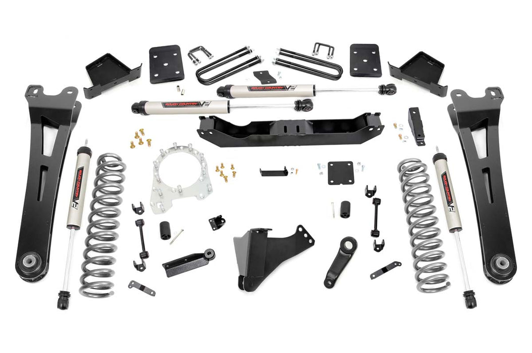Rough Country 55670 6 Inch Suspension Lift Kit w/Radius Arms & V2 Monotube 17-19 F-250/350 4WD Diesel Rough Country - Truck Part Superstore