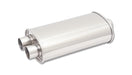 Vibrant Performance 1110 STREETPOWER Oval Muffler; 2.5 in. Inlet; Center In / Dual Out; w/5 in. Tip; - Truck Part Superstore