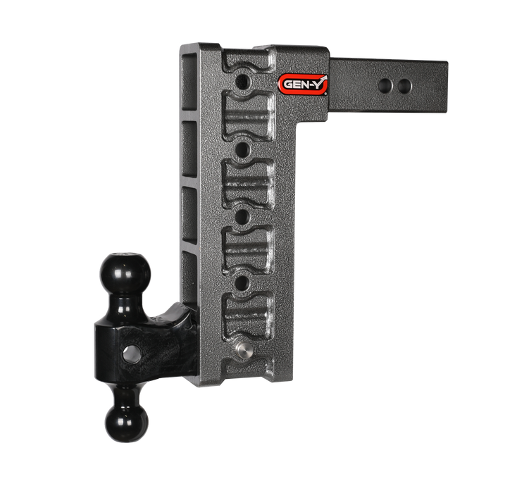 GEN-Y Hitch GH-1615 MEGA-DUTY 2.5" Shank 12" Drop 3.5K TW 32K Hitch & GH-0161 Dual-Ball - Truck Part Superstore