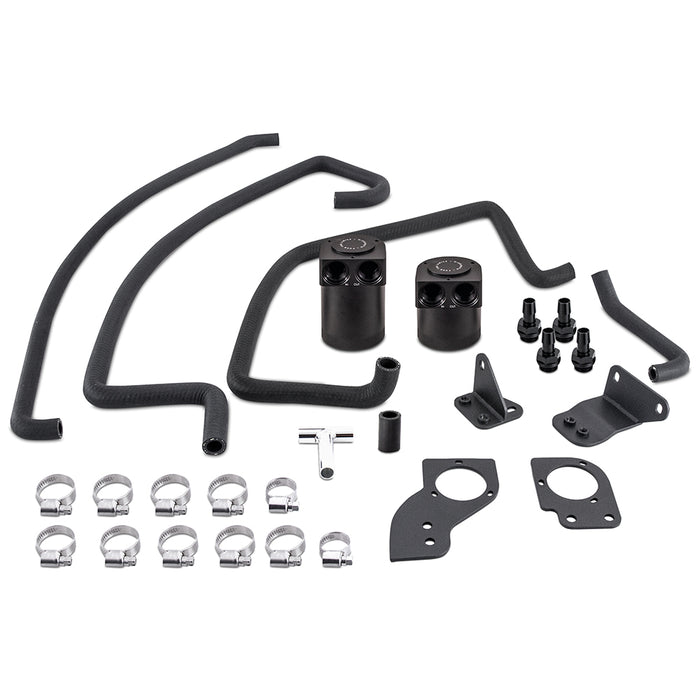 Mishimoto MMBCC-350Z-07PBE Baffled Oil Catch Can Kit, Fits Nissan 350Z 2007-2009 VQ35HR - Truck Part Superstore