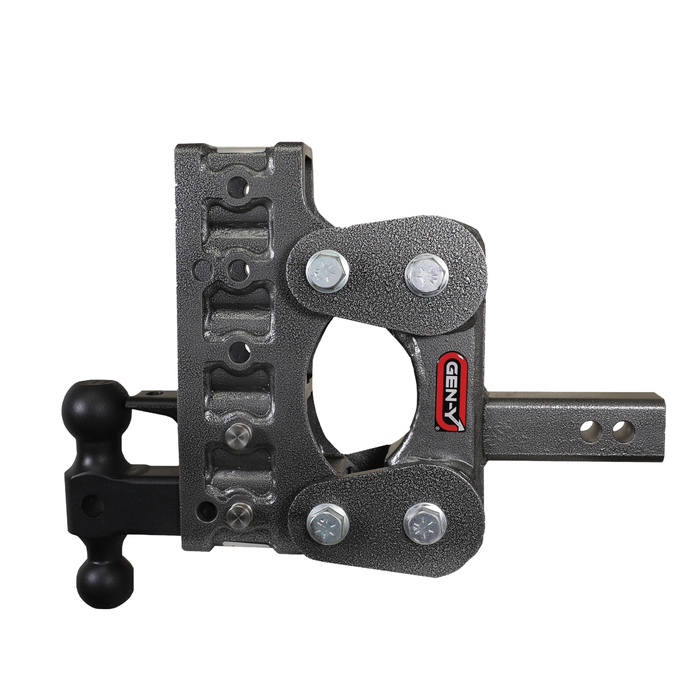 GEN-Y Hitch GH-1025 The BOSS TORSION-FLEX 2" Shank 7.5" Drop 1.1K TW 10K Hitch Dual-Ball Pintle Lock - Truck Part Superstore