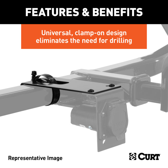 CURT 57203 Connector Bracket Mounts for 4; 5 and 6-Way Brackets (12-Pack) - Truck Part Superstore