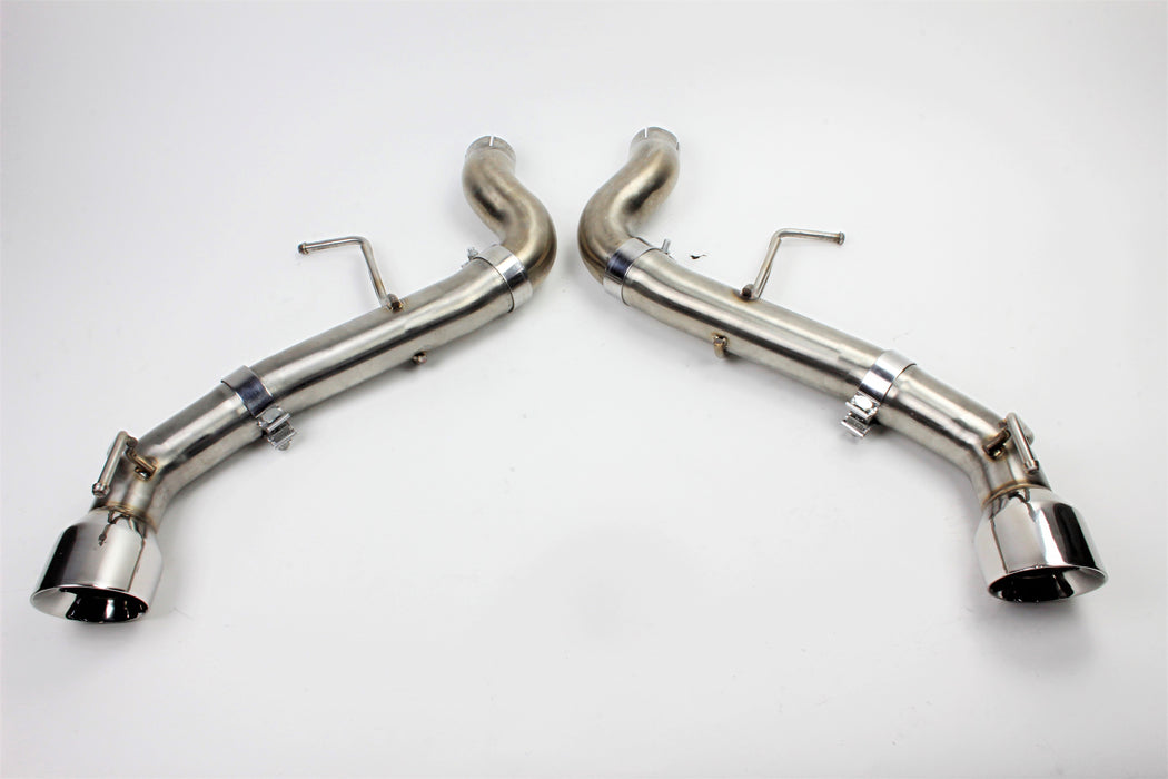 Mishimoto MMEXH-CAM8-16ADTRP Dual Tip Race Axleback Exhaust, fits Chevrolet Camaro SS 2016+ - Truck Part Superstore