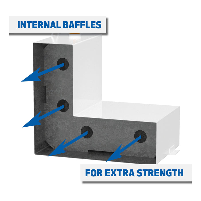 UWS ST-100-L-W White 100-Gallon L-Shape Steel Transfer Tank - Truck Part Superstore