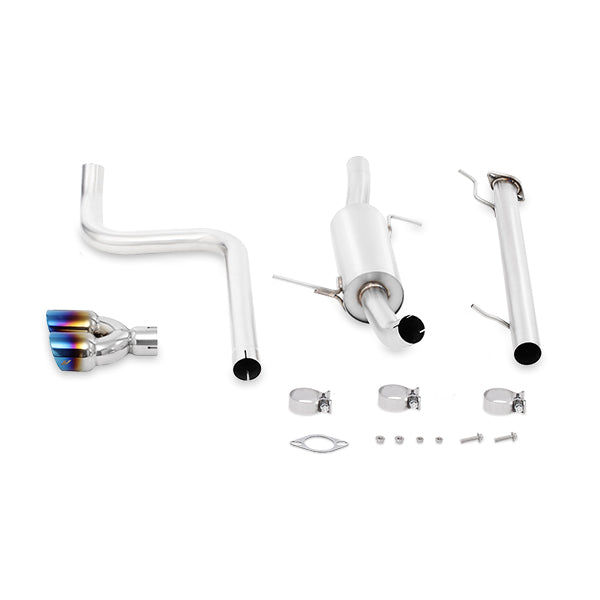 Mishimoto MMEXH-FIST-14BT Ford Fiesta ST Cat-Back Exhaust, 2014-2019 Burnt Tips - Truck Part Superstore