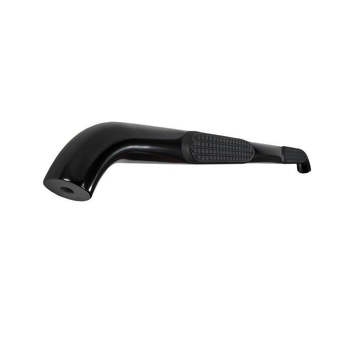 TrailFX A0033B 3 Inch Round Bent Powder Coated Black Steel Without End Caps Rocker Panel Mount - Truck Part Superstore