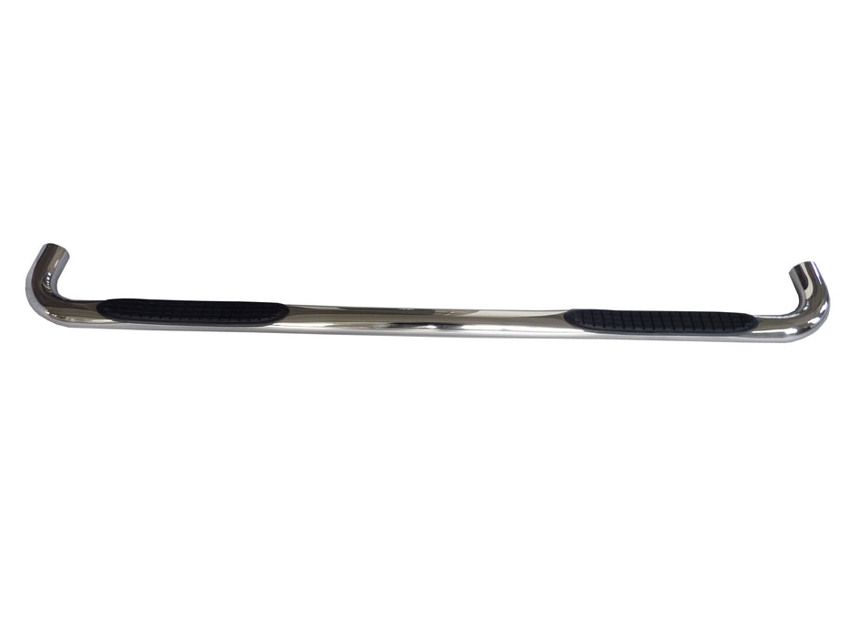 TrailFX A0035B 3 Inch Round Bent Powder Coated Black Steel Without End Caps Rocker Panel Mount - Truck Part Superstore