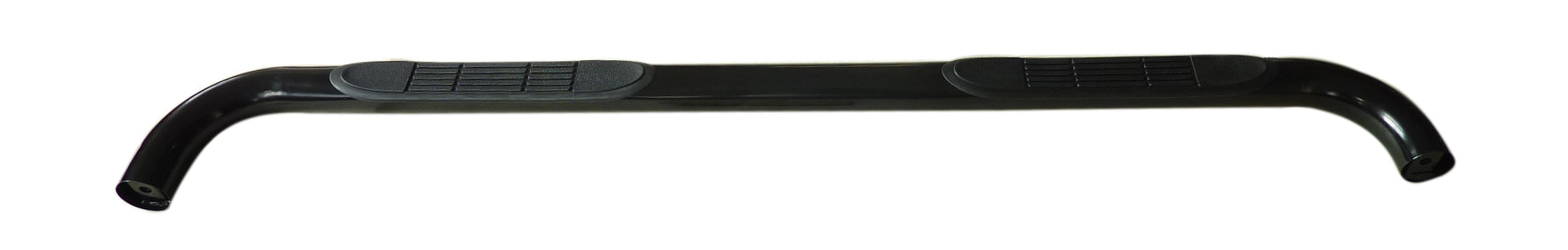 TrailFX A0045B 3 Inch Round Bent 60 Degree Pwdr Ctd Black Steel W/O End Caps Rocker Panel Mount - Truck Part Superstore