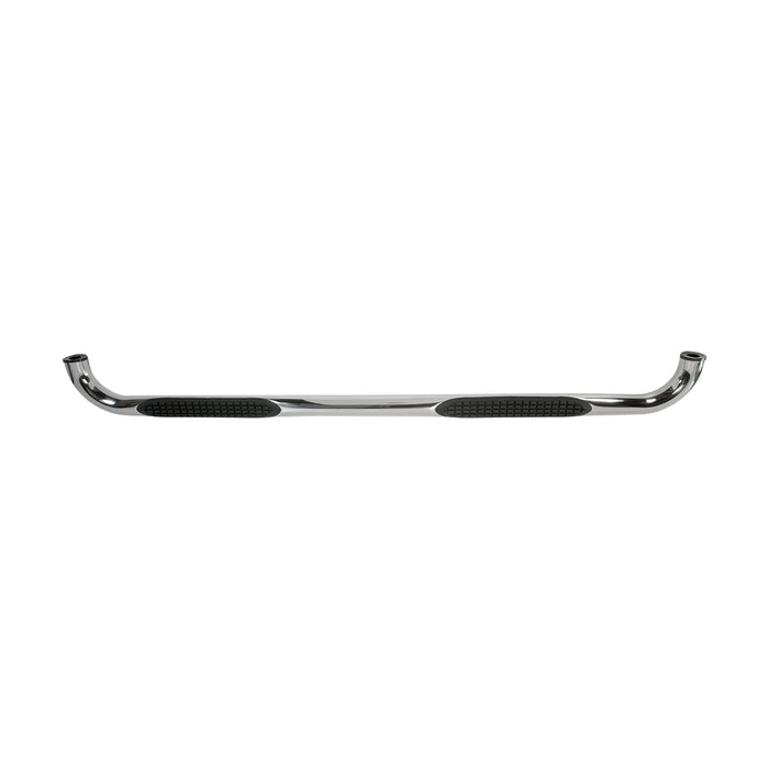 TrailFX A0406SS 3 Inch Round Bent Pol Stainless Steel Plastic End Caps Rocker Panel Mount - Truck Part Superstore