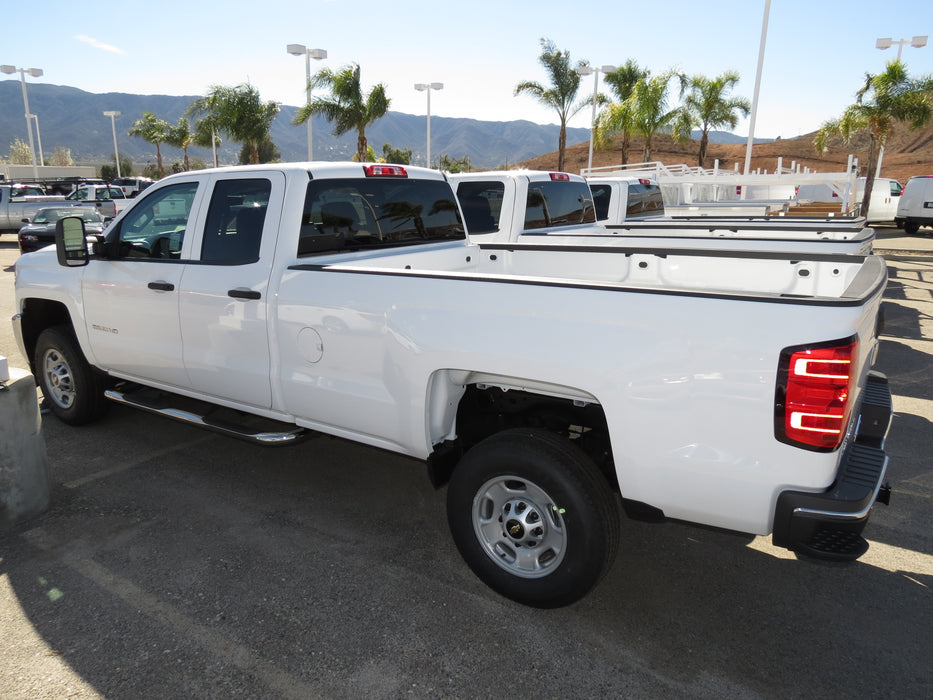 TrailFX A0416SS 3 Inch Round Bent Pol Stainless Steel With Plastic End Caps Rocker Panel Mount - Truck Part Superstore