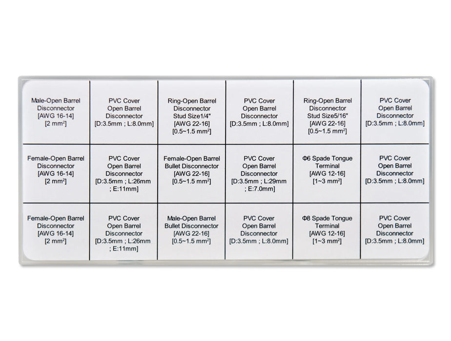Pertronix A2032 Terminal Kit Brass Open Barrel with covers (326pcs) - Truck Part Superstore