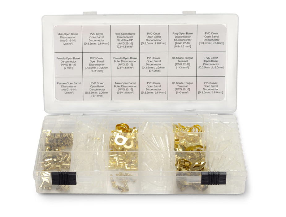 Pertronix A2032 Terminal Kit Brass Open Barrel with covers (326pcs) - Truck Part Superstore
