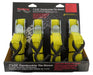TrailFX A21023Y Cargo Tie Down 10 Ft x 1 400 Lb Load 1200 Lb Break Cap W/Cam Buckl Yellow Pk 4 - Truck Part Superstore