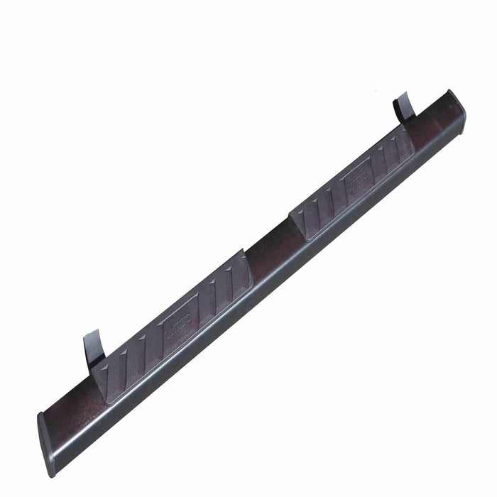 TrailFX A4015B With Step Pads 4 In Trapezoidal Straight Powder Coated Titanium Black Steel With - Truck Part Superstore