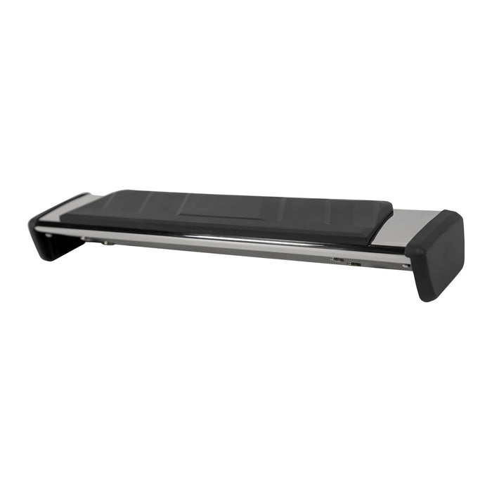 TrailFX A5001S W/Step Pads 4 In Trapezoidal Straight Pol Stainless Steel W/Plastic End Caps - Truck Part Superstore