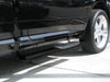TrailFX A7040B 5 Inch Oval Straight Powder Coated Black Steel Rocker Panel Mount - Truck Part Superstore