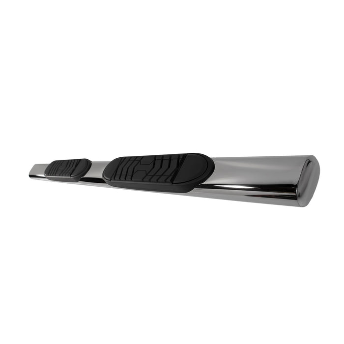 TrailFX A7041S 5 Inch Oval Straight Pol Stainless Steel Rocker Panel Mount - Truck Part Superstore