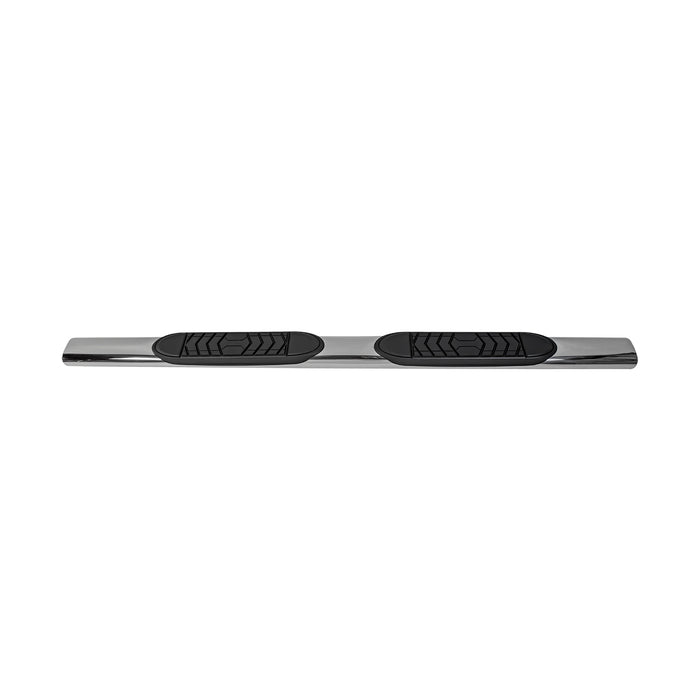 TrailFX A7041S 5 Inch Oval Straight Pol Stainless Steel Rocker Panel Mount - Truck Part Superstore