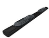 TrailFX A7048B With Bed Step 5 Inch Oval Straight Powder Coated Black Steel Rocker Panel Mount - Truck Part Superstore