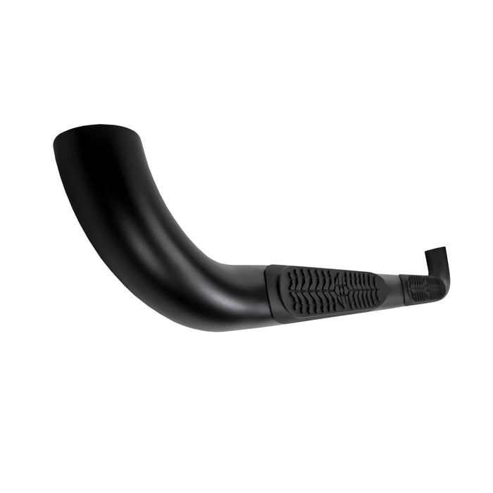 TrailFX A8001TI 4 Inch Round Bent Titanium Black Steel Without End Caps Rocker Panel Mount - Truck Part Superstore