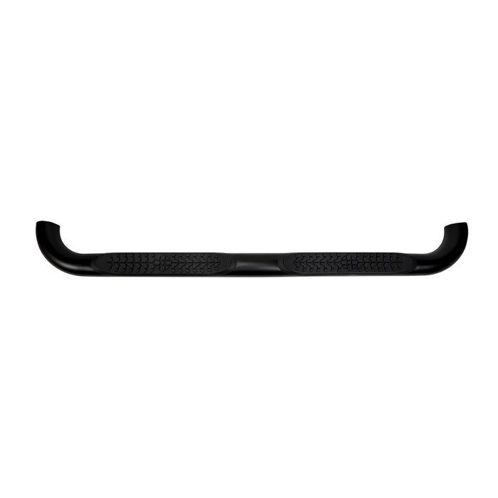 TrailFX A8001TI 4 Inch Round Bent Titanium Black Steel Without End Caps Rocker Panel Mount - Truck Part Superstore