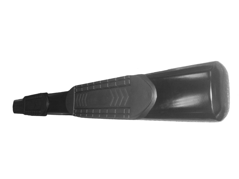 TrailFX A8223B 6 Inch Oval Straight Powder Coated Black Steel Rocker Panel - Truck Part Superstore