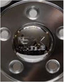 TrailFX A89-8114FX 308 Ser 8 Lug Bolt Pattern Closed Style Chrome Push Through Sgl - Truck Part Superstore