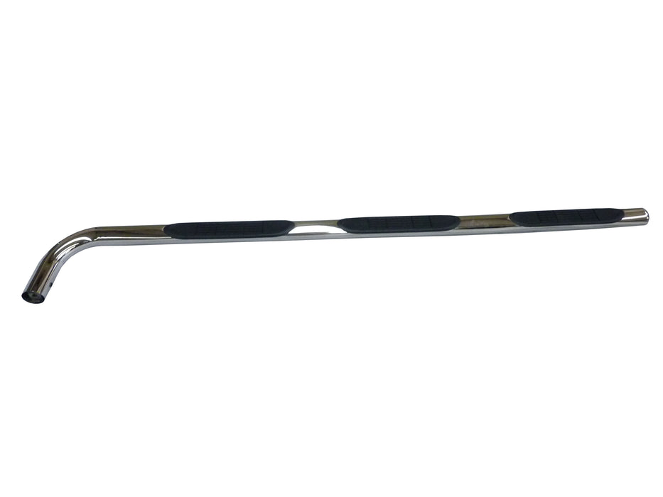 TrailFX A9002S W/Step Pads W/Bed Step 4 In Round Bent Pol Stainless Steel Rocker Panel Mount - Truck Part Superstore