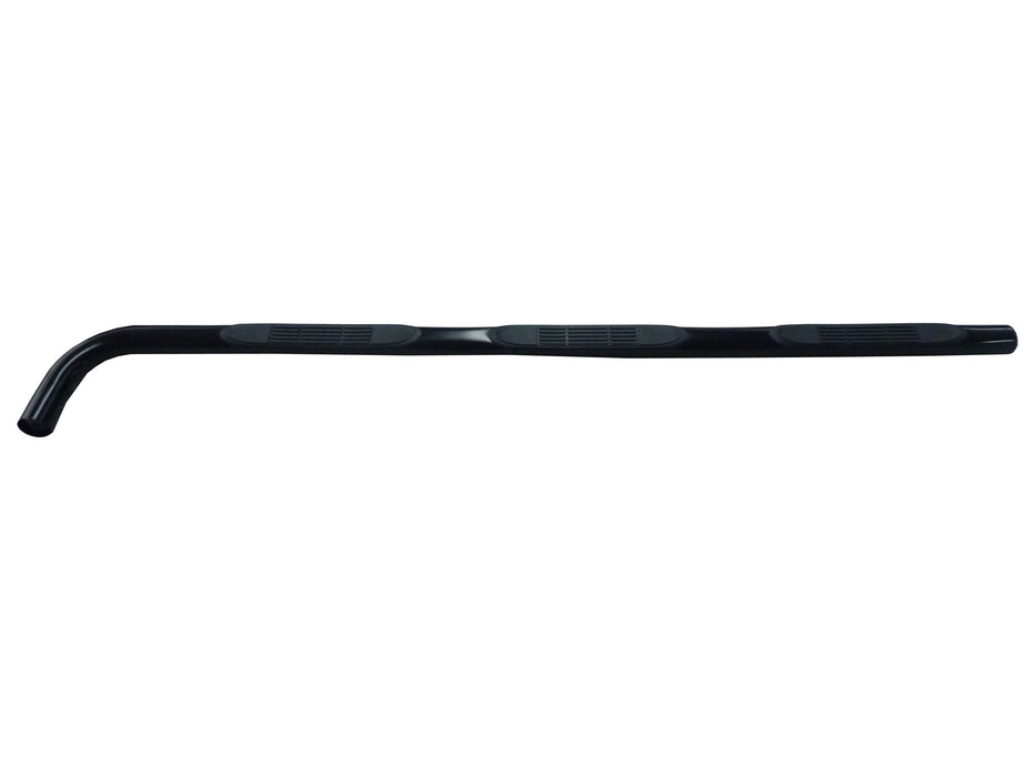 TrailFX A9004TI W/Step Pads W/O Bed Step 4 In Round Bent Titanium Black Steel Rocker Panel Mount - Truck Part Superstore