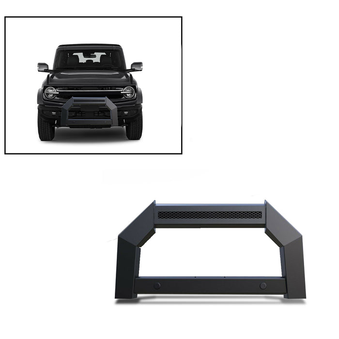Black Horse Off Road AB-F06-NL Matte Black Steel No skid plate - Truck Part Superstore