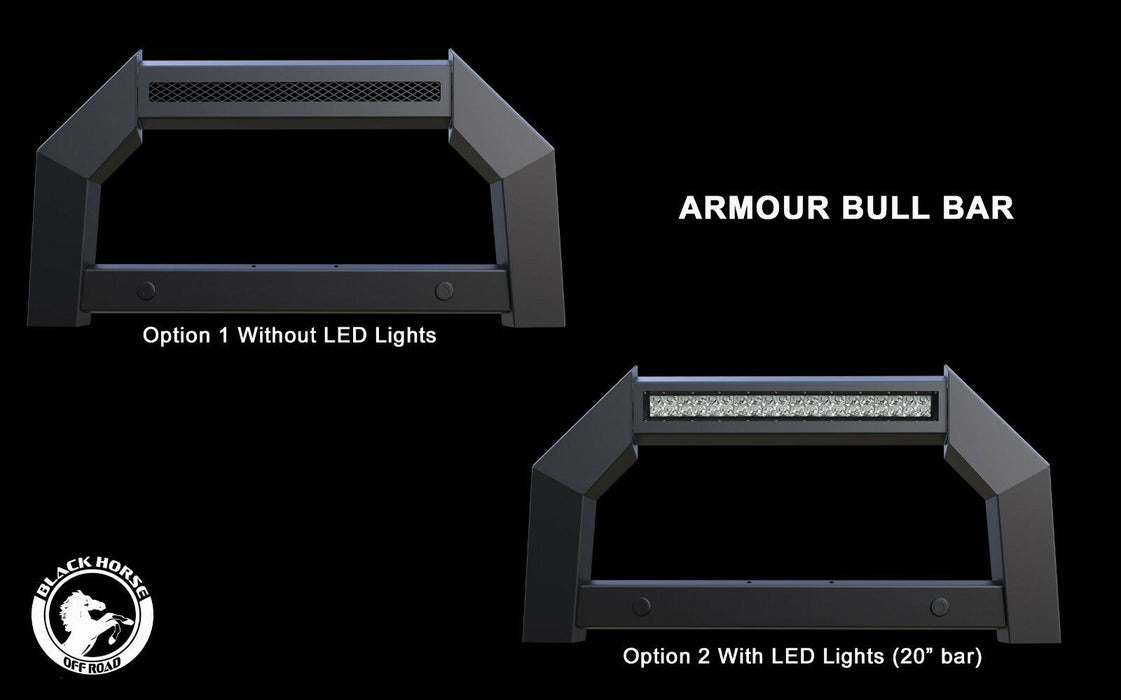 Black Horse Off Road AB-GM10 Matte Black Steel No skid plate - Truck Part Superstore