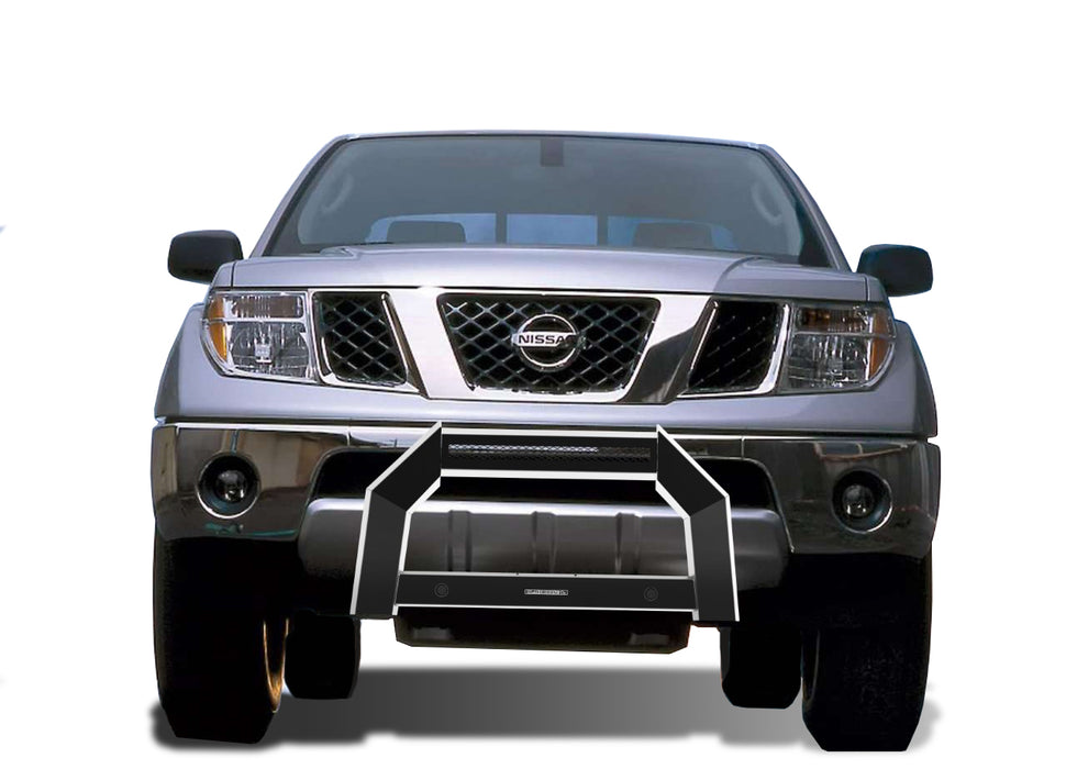 Black Horse Off Road AB-NI25 Matte Black Steel No skid plate - Truck Part Superstore