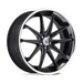 Asanti Black ABL5-22905215BM AB5 22X9 5X120 M-BLK MILL SS LIP 15MM - Truck Part Superstore