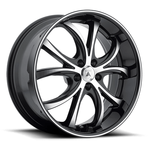 Asanti Black ABL8-22105638MB AB8 22X10 5X112 MACH FACE BLK LIP 38MM - Truck Part Superstore