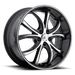 Asanti Black ABL8-22105638MB AB8 22X10 5X112 MACH FACE BLK LIP 38MM - Truck Part Superstore